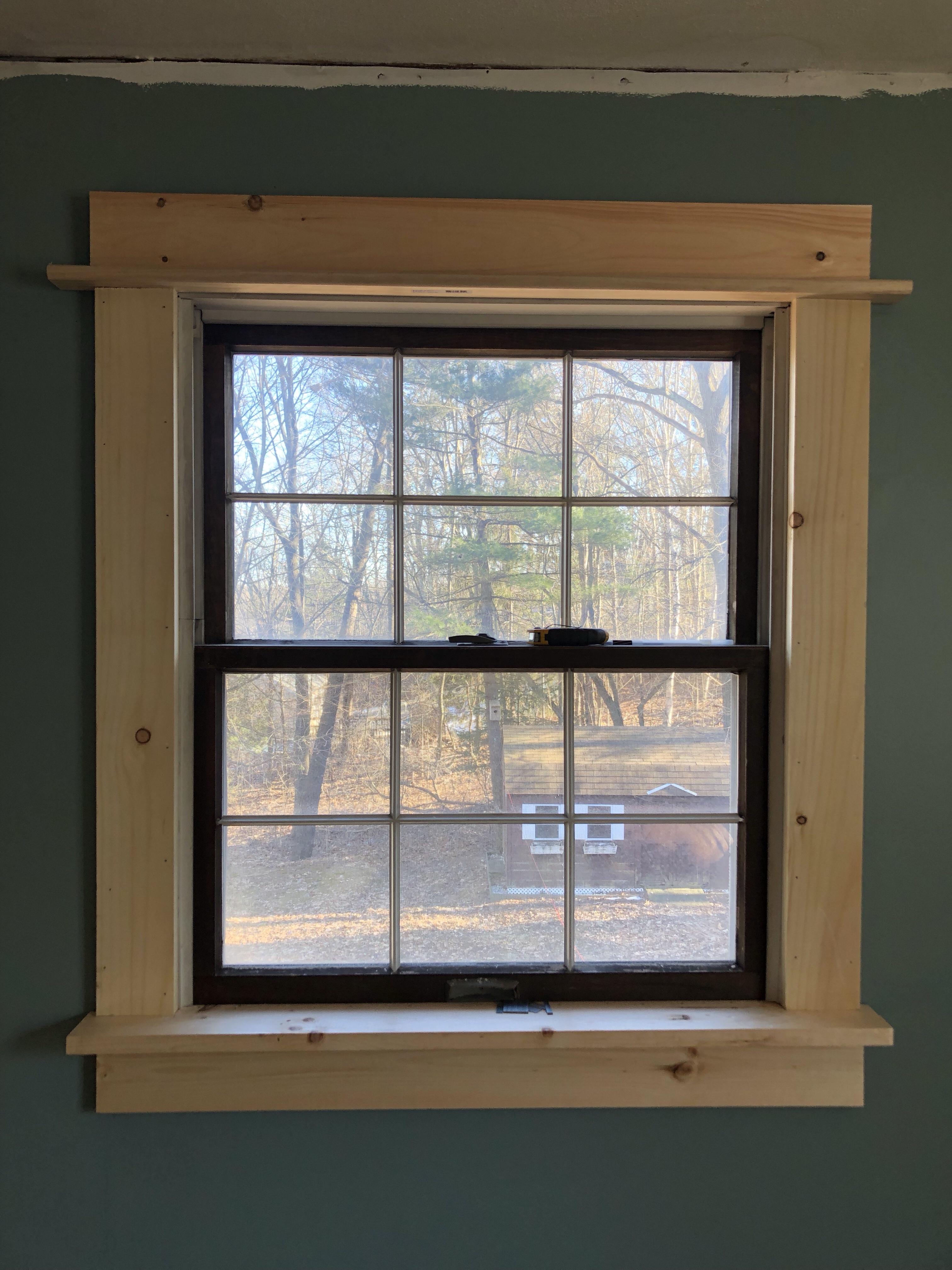 Modern Farmhouse Window Trim || Damsel With A Drill