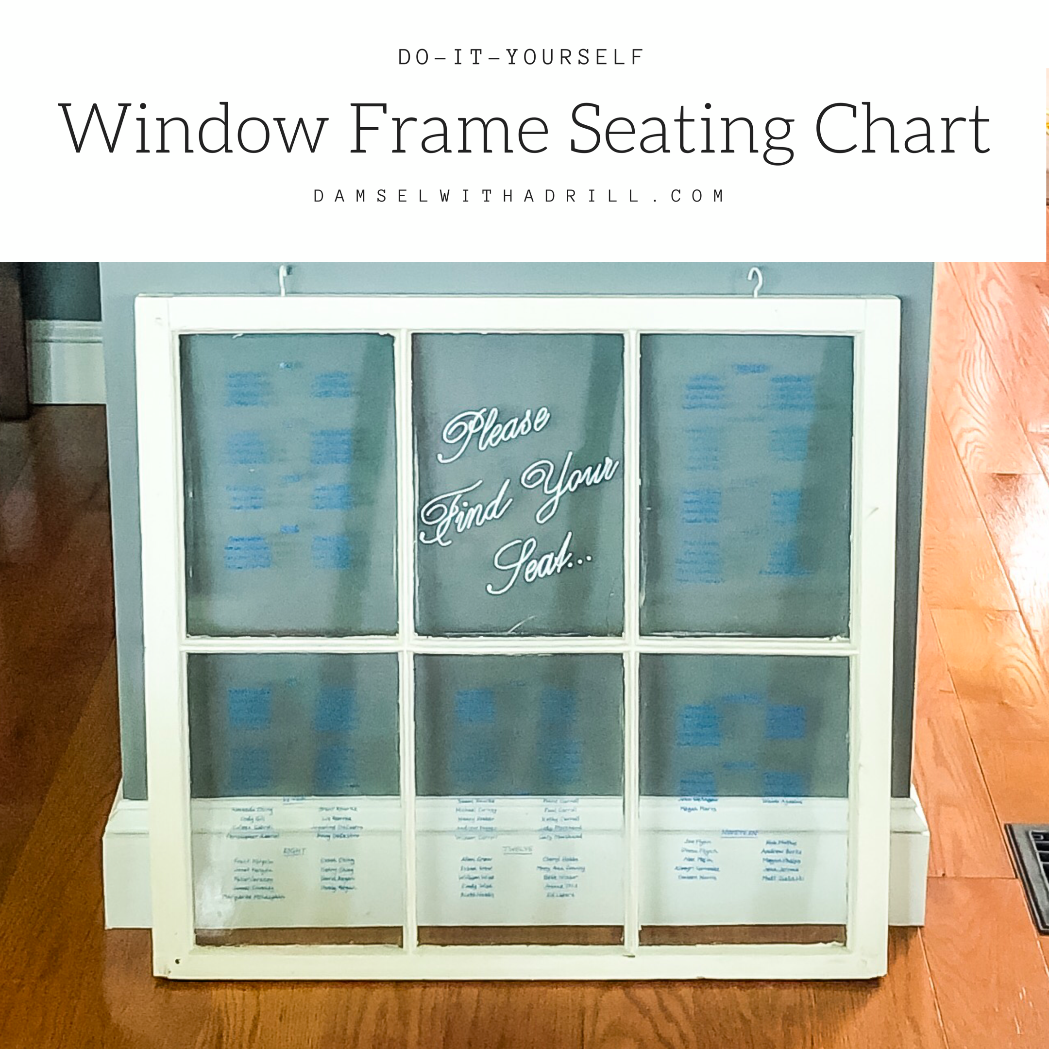 Window Frame Seating Chart